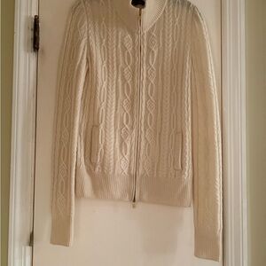 Loro Piana Cable Knit Cream Sweater